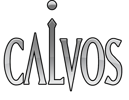 Calvos: Exquisite Glass Ball Jugglers and Stilt-walkers Logo